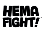 Bold black text reads "HEMA FIGHT!" with an exclamation mark.